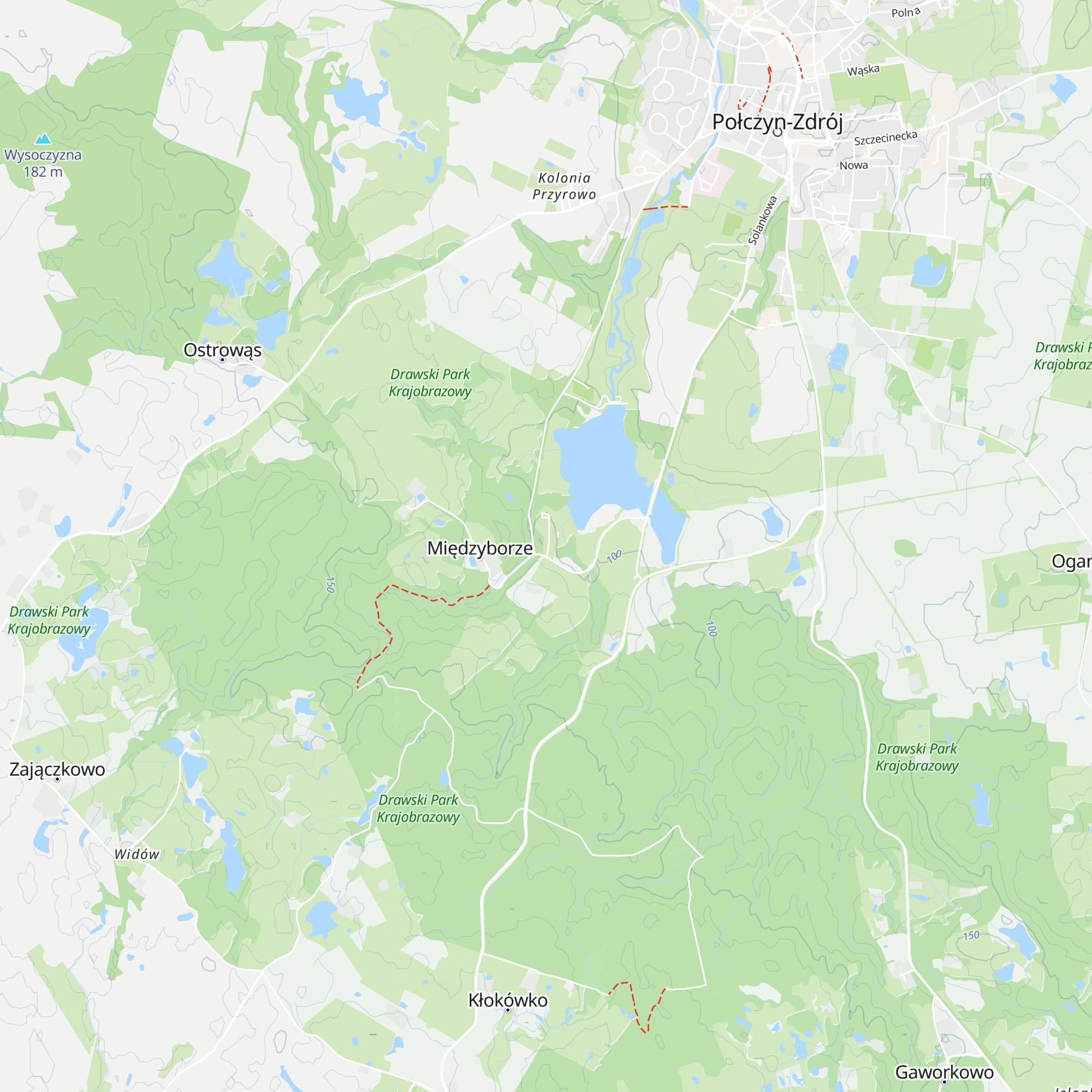 Schronisko Młodzieżowe Tadeuszówka map
