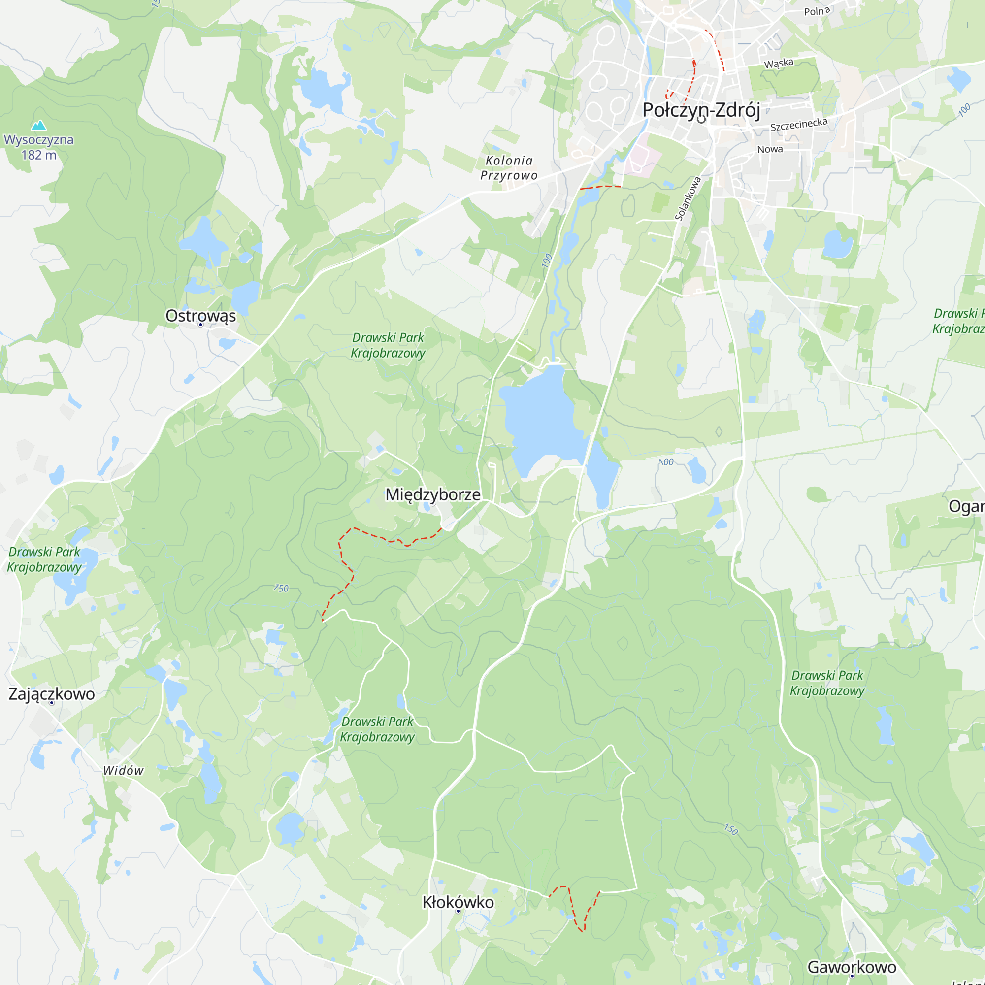 Schronisko Młodzieżowe Tadeuszówka map