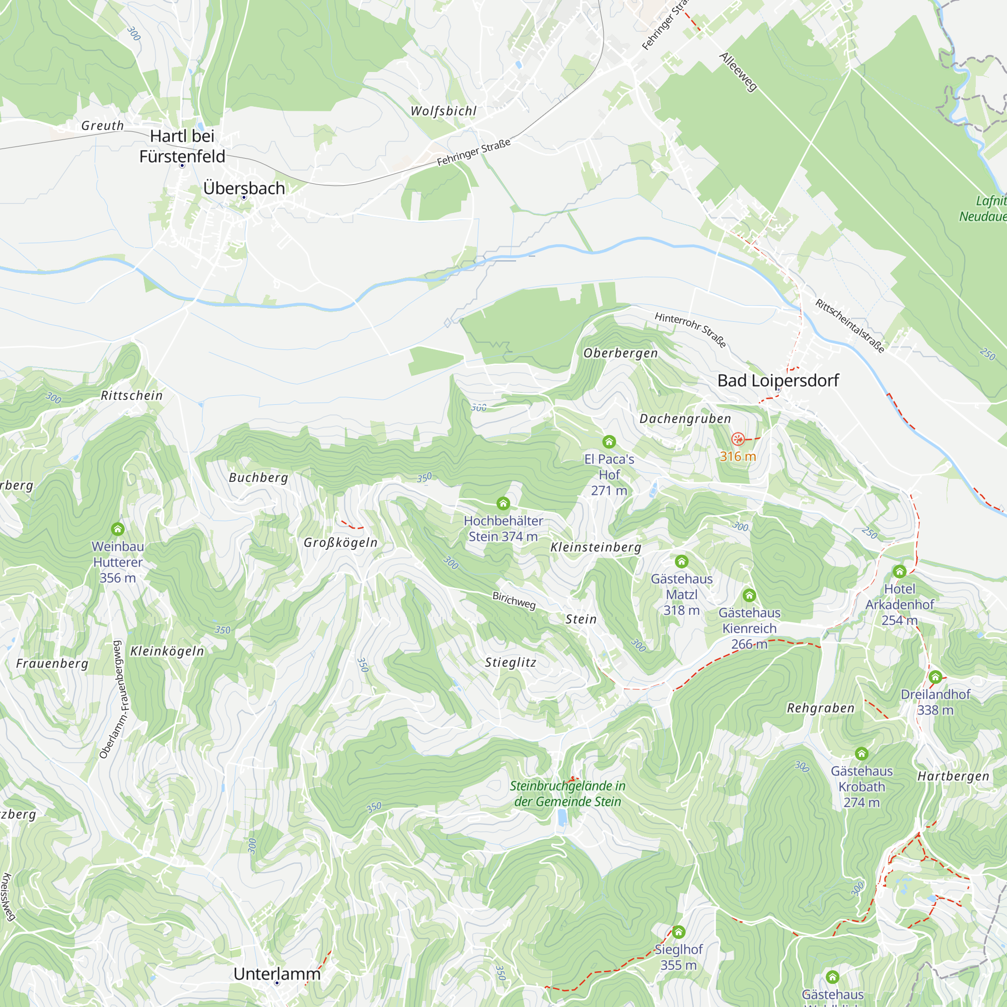 Hochbehälter Stein map