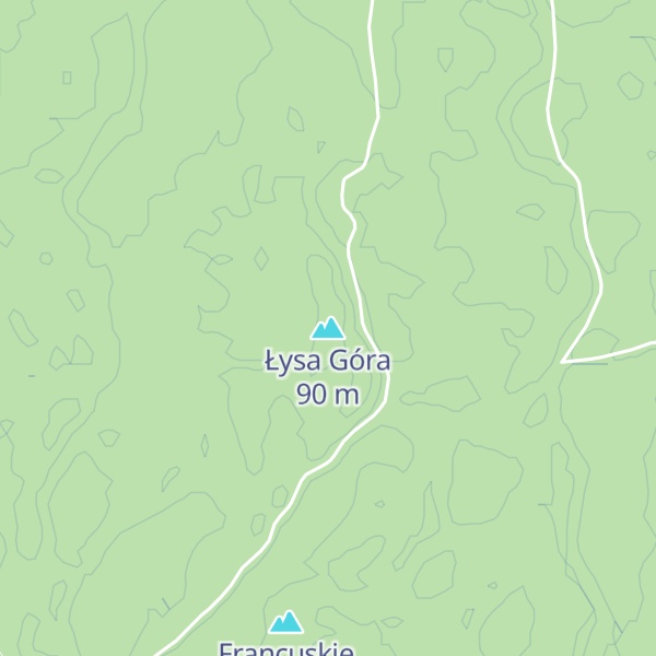 Map of Łysa Góra