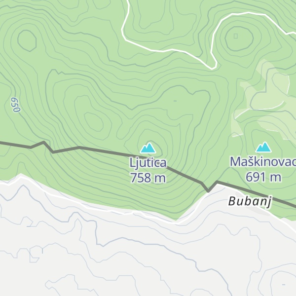Map of Ljutica