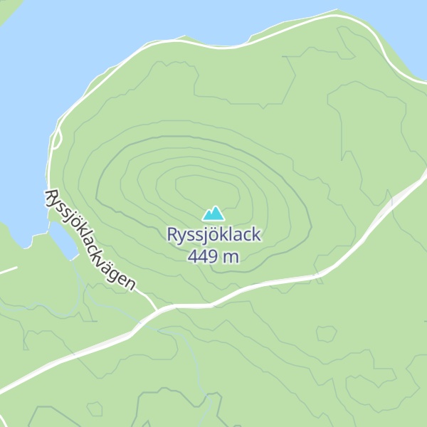 Map of Ryssjöklack