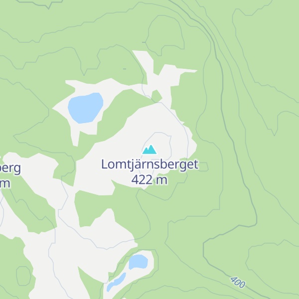 Map of Lomtjärnsberget