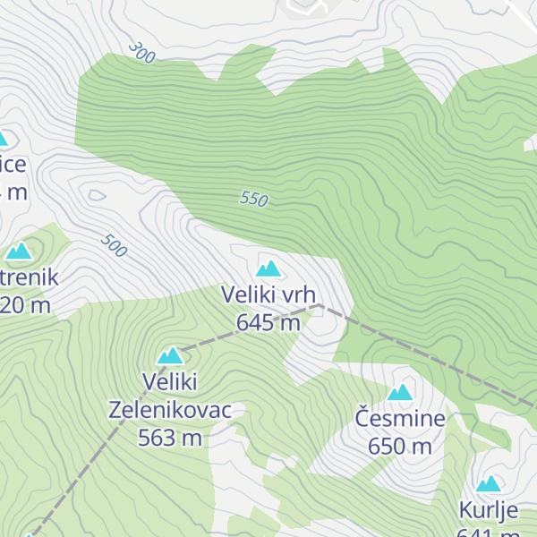 Map of Veliki vrh