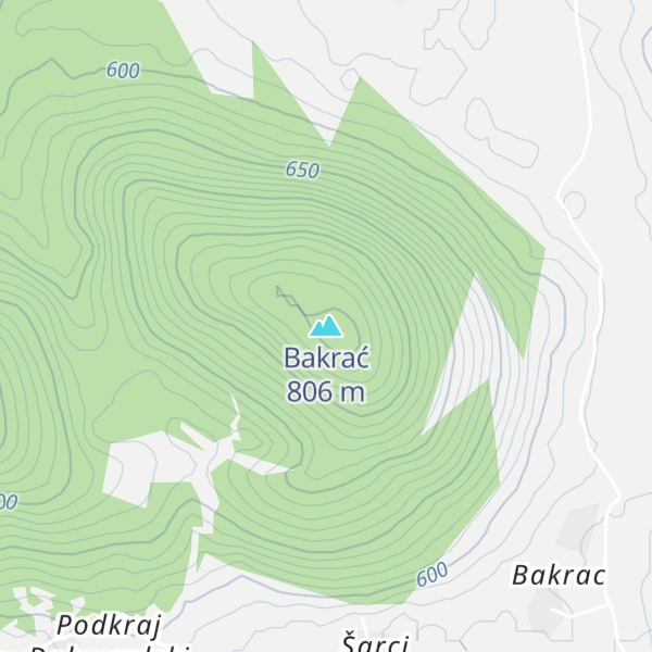 Map of Bakrać