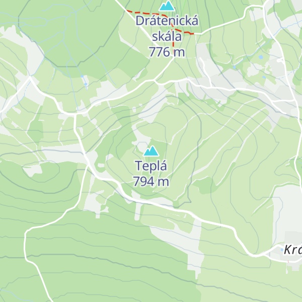 Map of Teplá