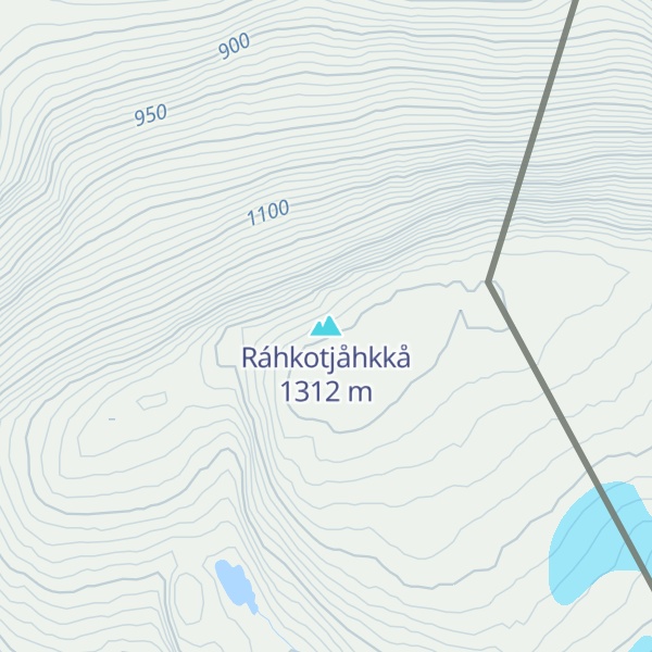 Map of Ráhkotjåhkkå