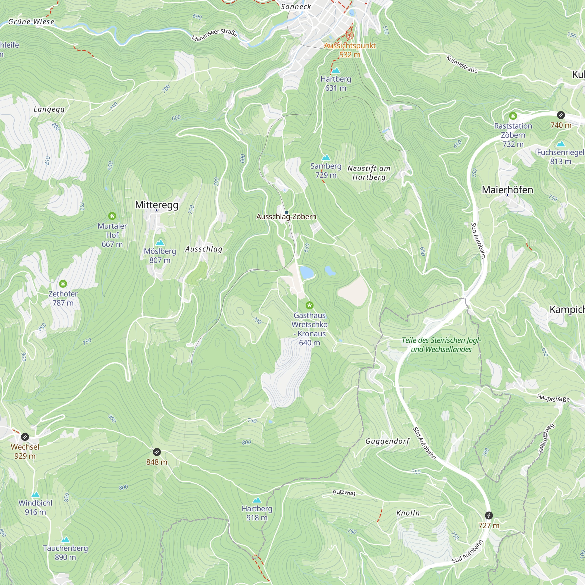 Aspanger Bergbau und Mineralwerke GmbH & Co KG map