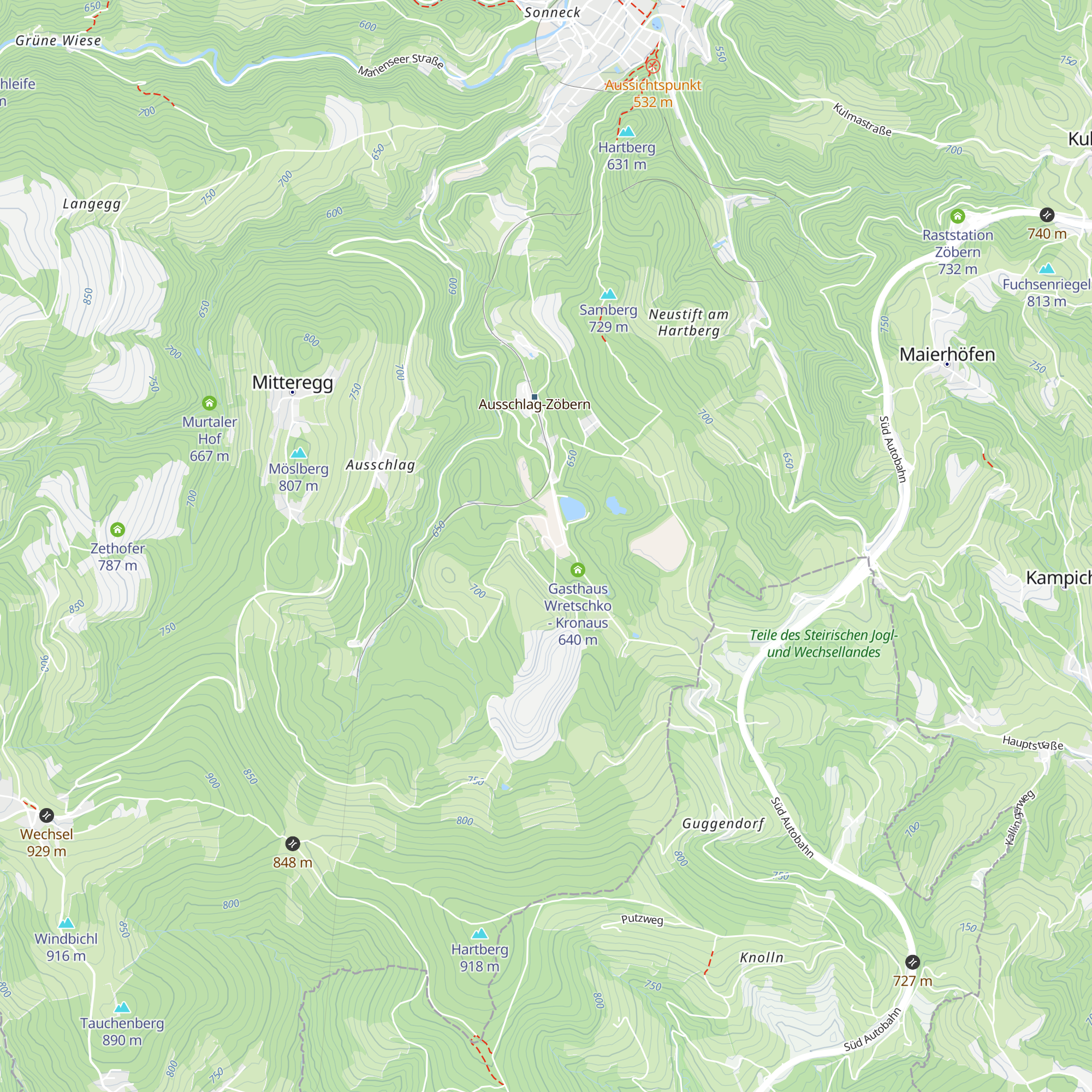 Aspanger Bergbau und Mineralwerke GmbH & Co KG map