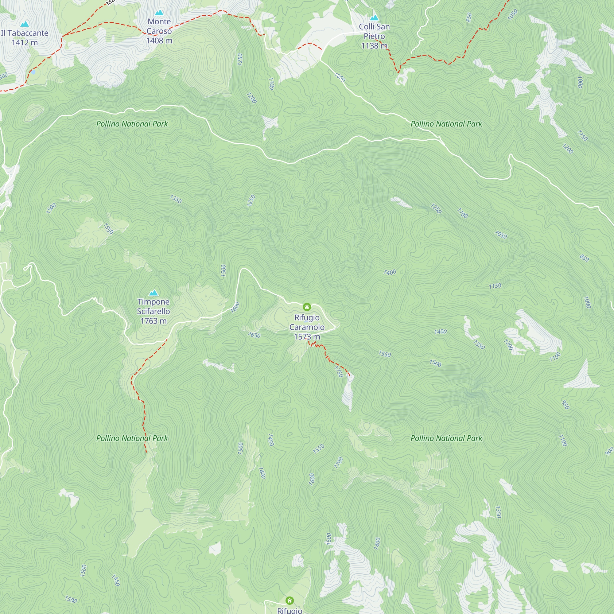 Rifugio Caramolo map