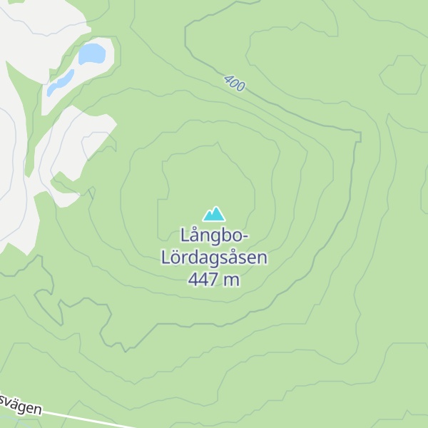 Map of Långbo-Lördagsåsen