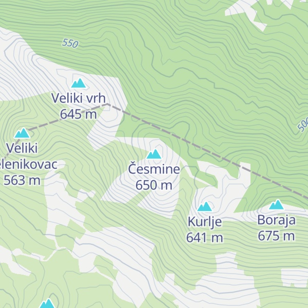 Map of Česmine