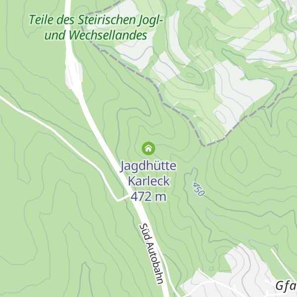 Map of Jagdhütte Karleck