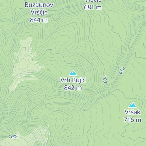 Map of Vrh Bujić