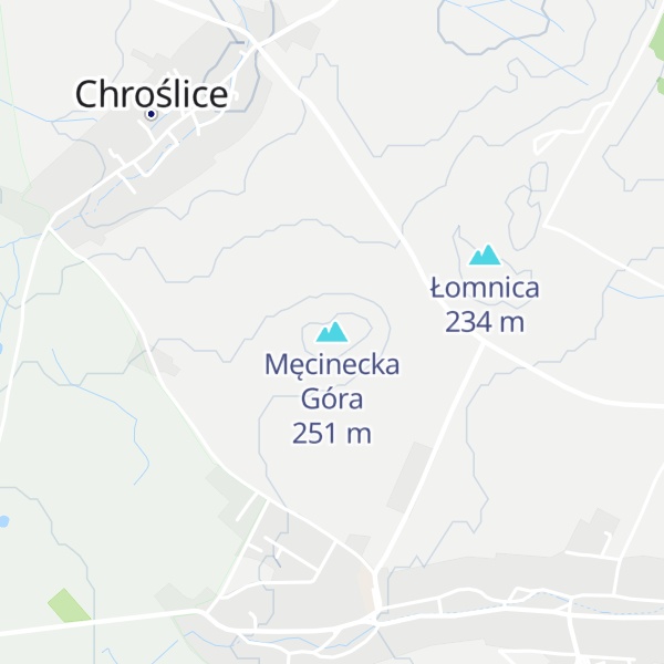 Map of Męcinecka Góra