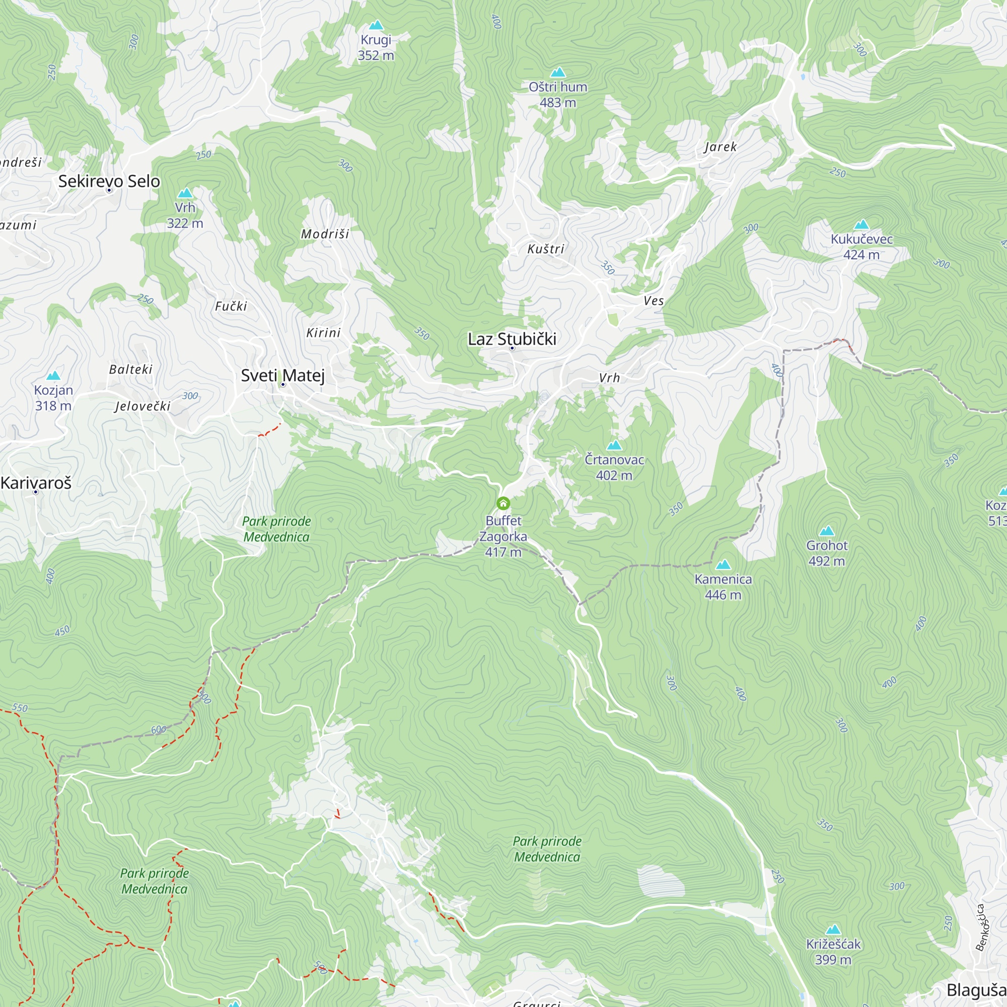 Buffet Zagorka map