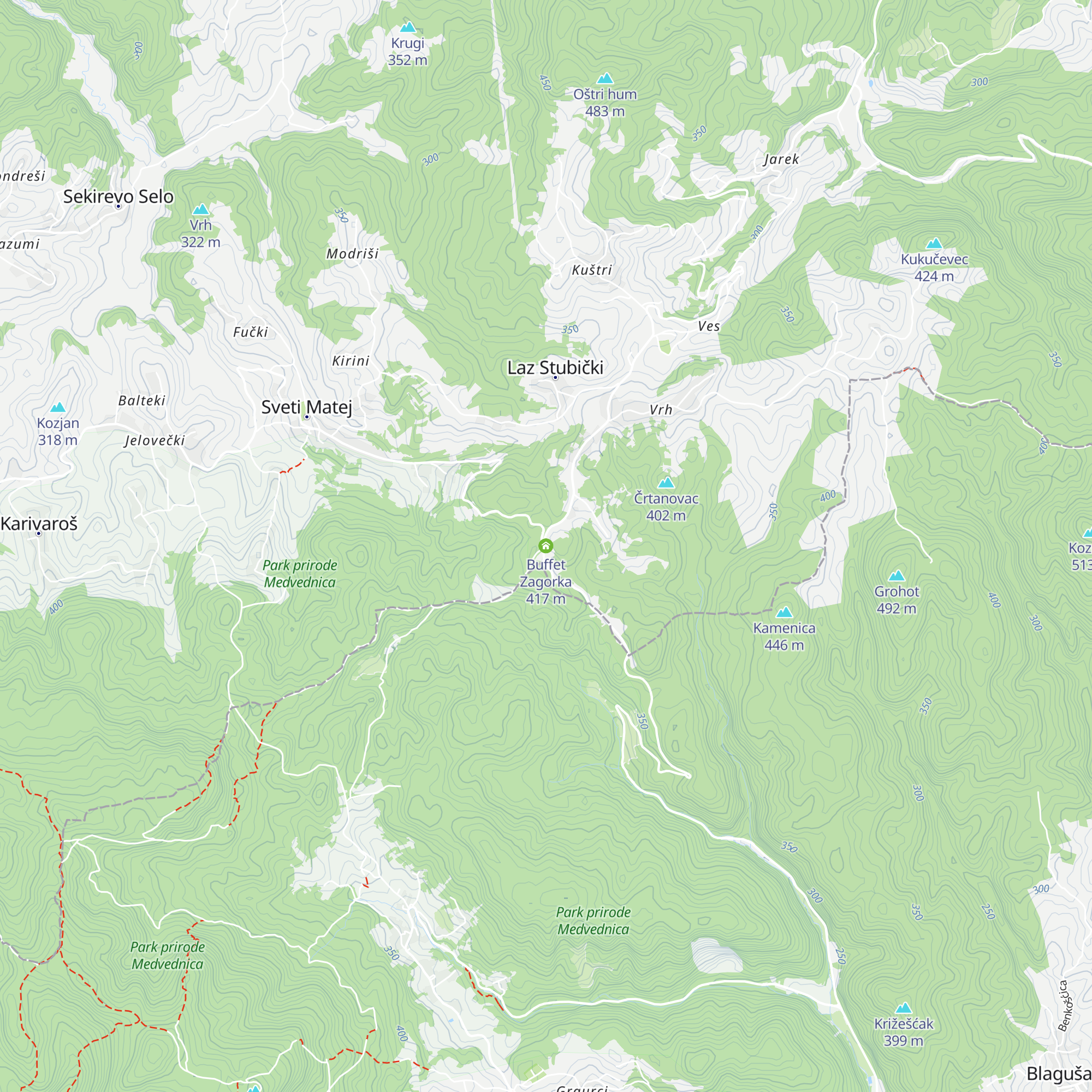 Buffet Zagorka map