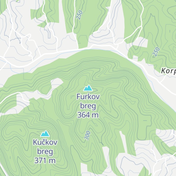 Map of Furkov breg