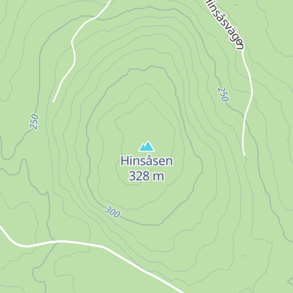 Map of Hinsåsen