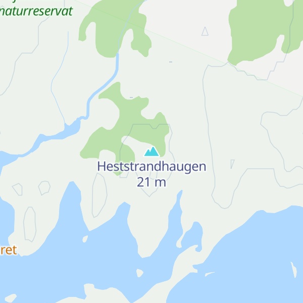 Map of Heststrandhaugen