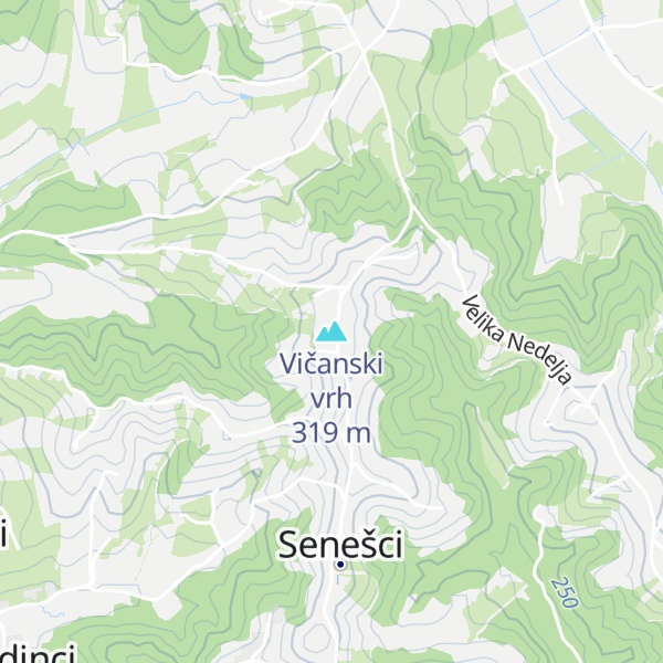 Map of Vičanski vrh