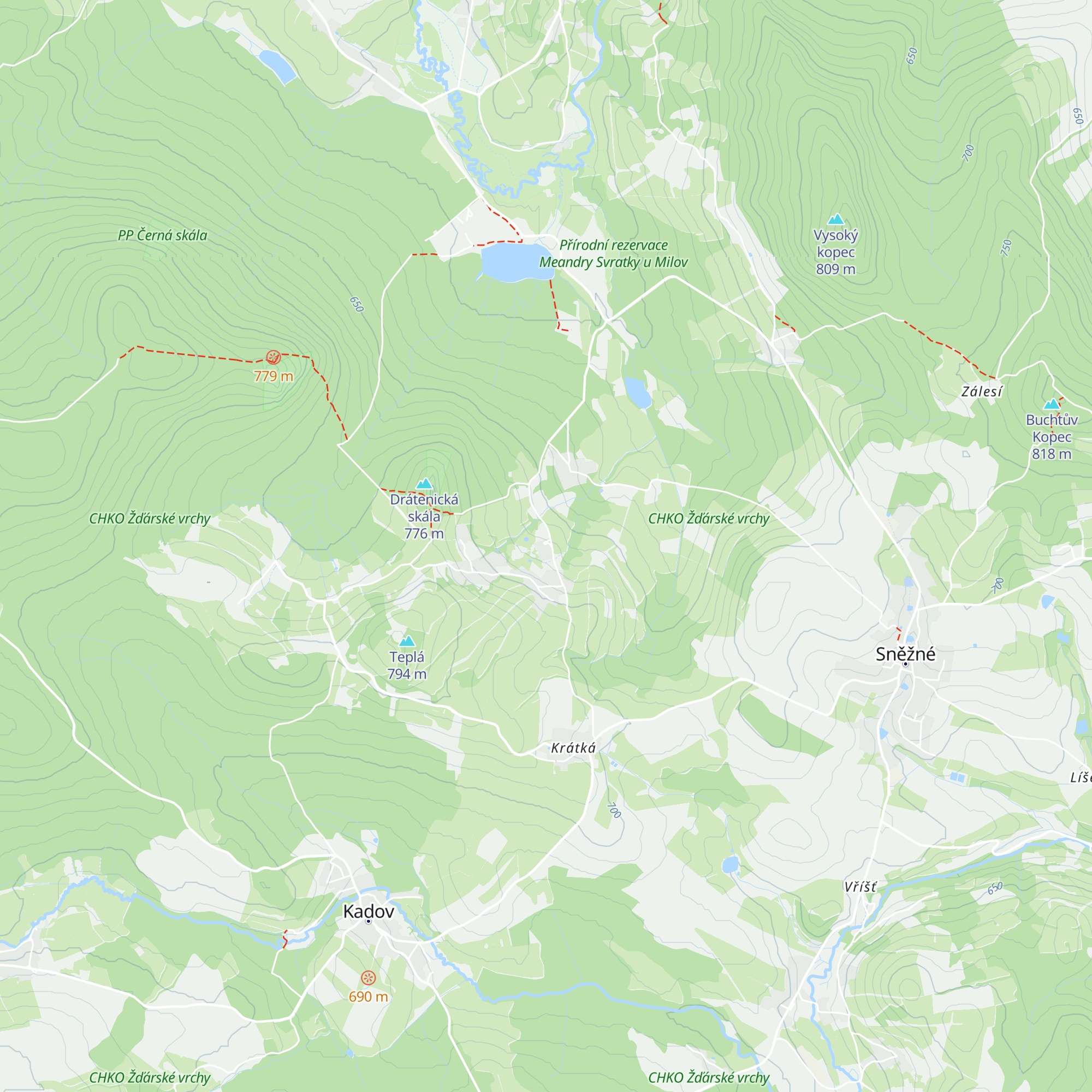 Chata VHS Brno map