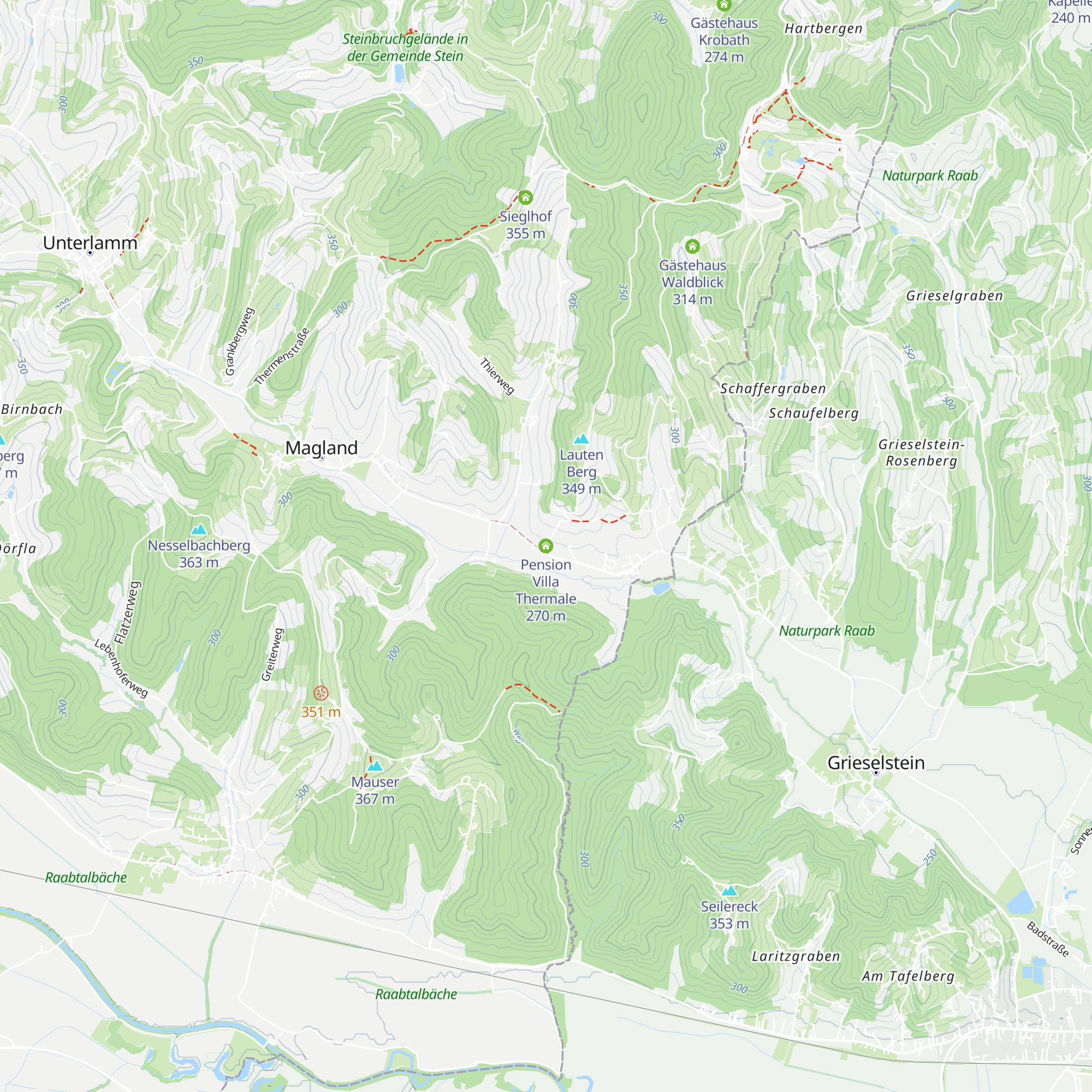 Pension Villa Thermale map
