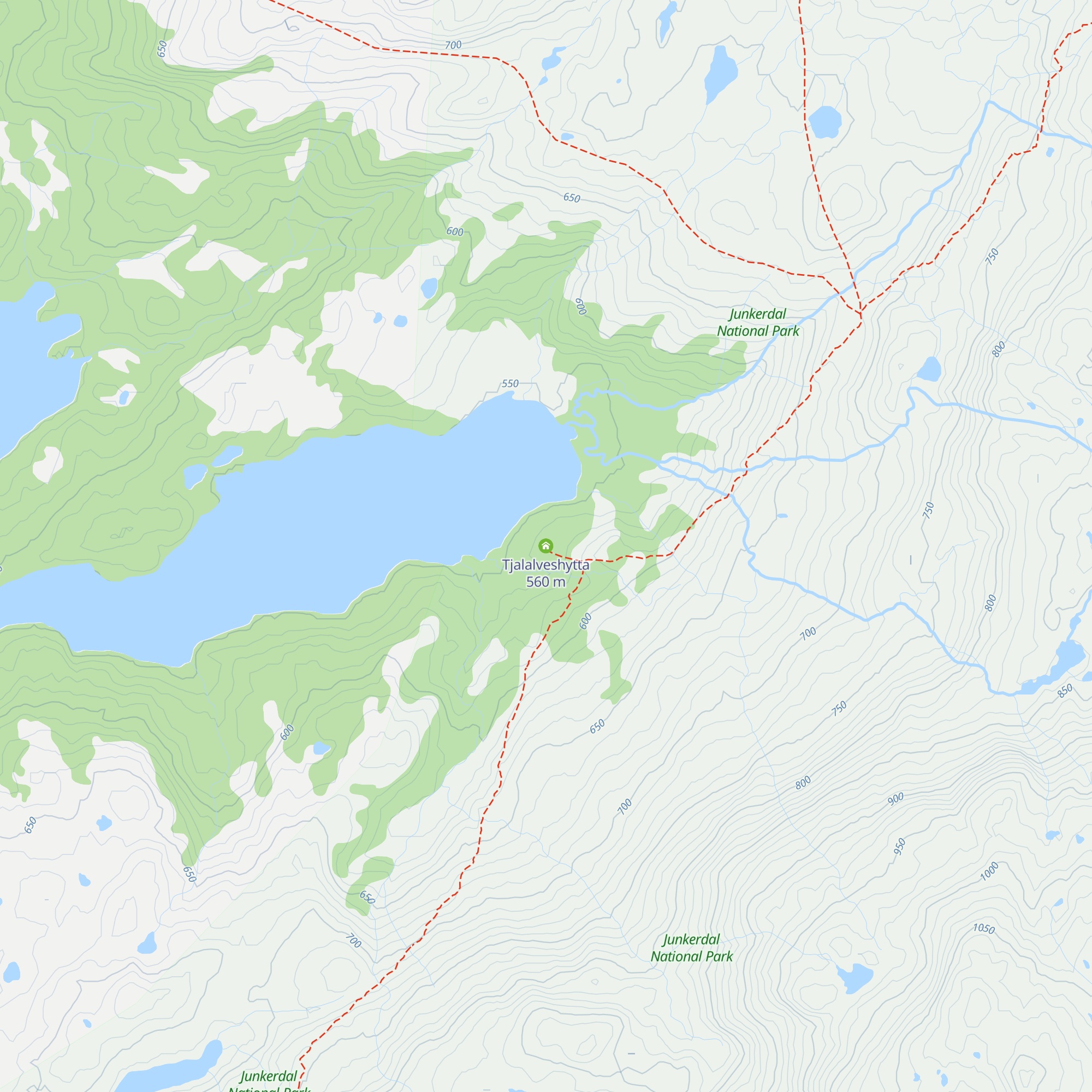 Tjalalveshytta map