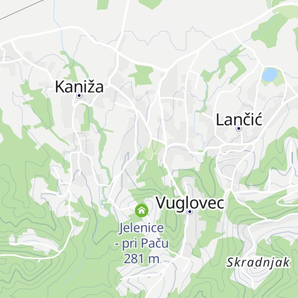 Map of Društveni dom Vuglovec-Gečkovec