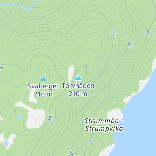 Map of Torvhågen
