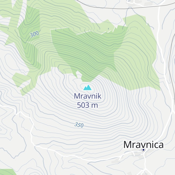 Map of Mravnik