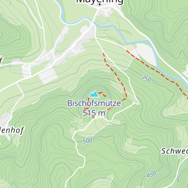 Map of Bischofsmütze