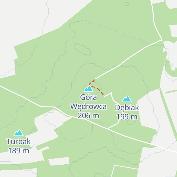 Map of Góra Wędrowca