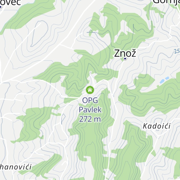 Map of OPG Pavlek