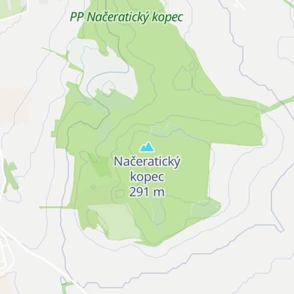 Map of Načeratický kopec