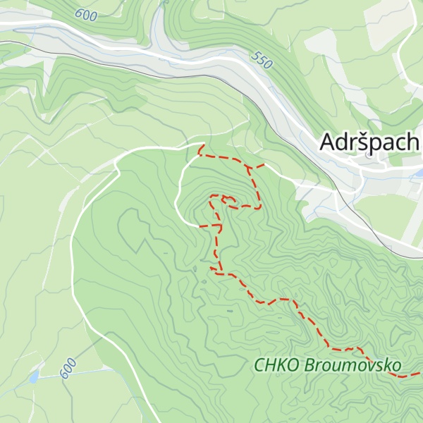 Map of Starozámecký vrch