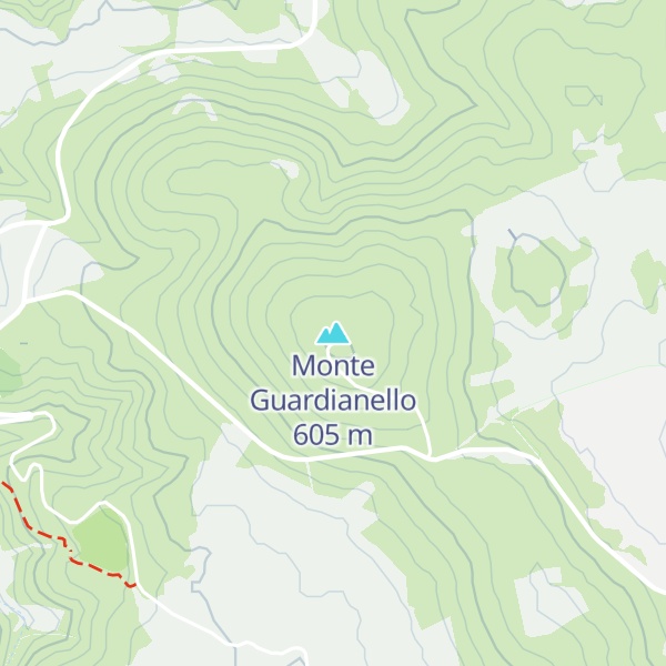 Map of Monte Guardianello