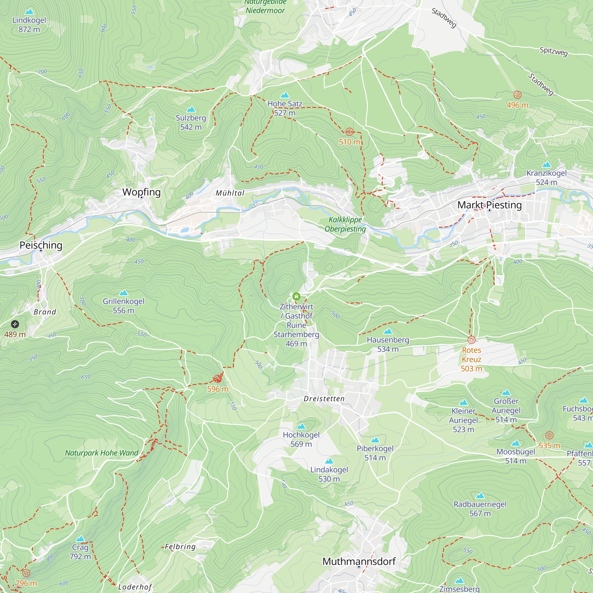 Zitherwirt / Gasthof Ruine Starhemberg map