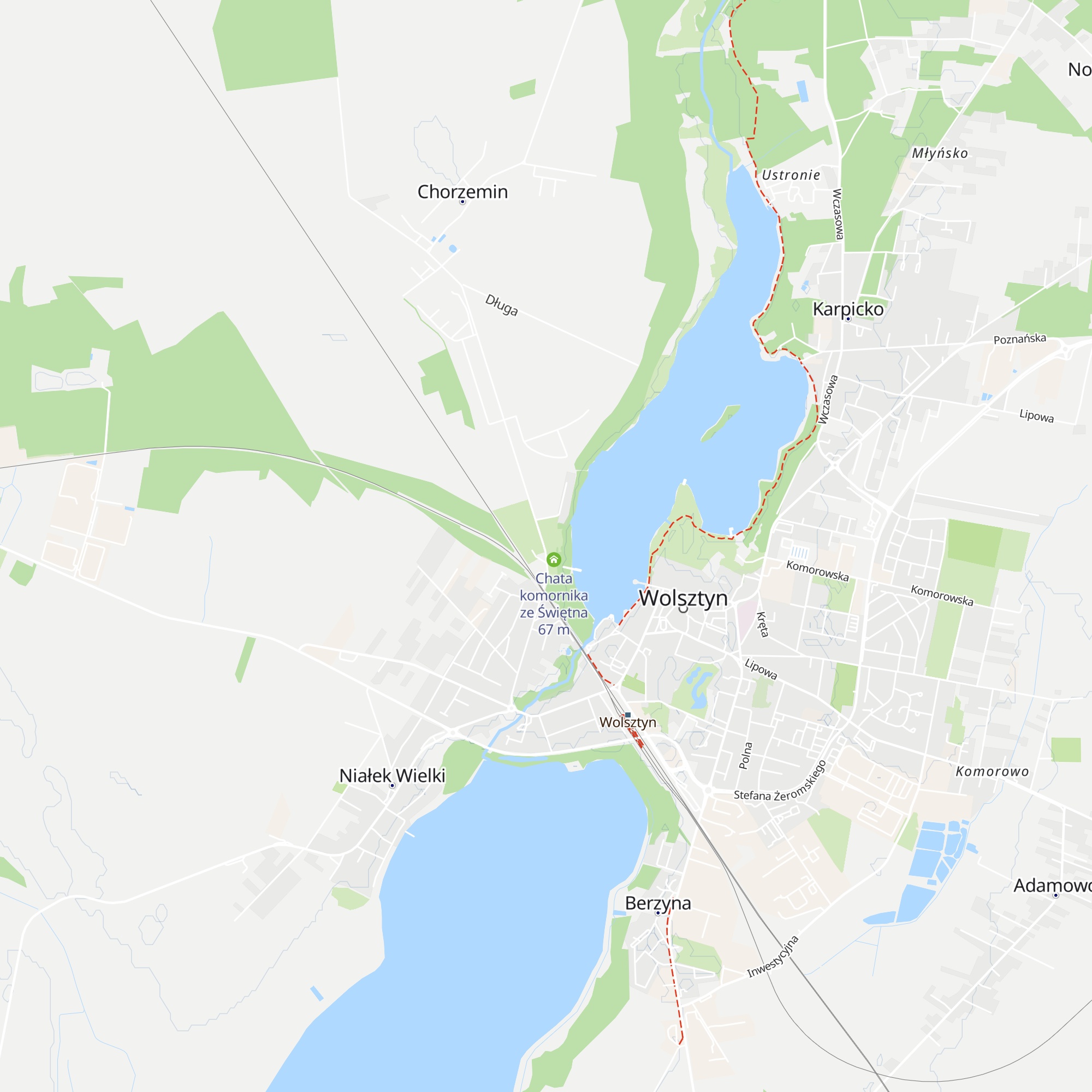 Chata parobka z Tuchorzy map