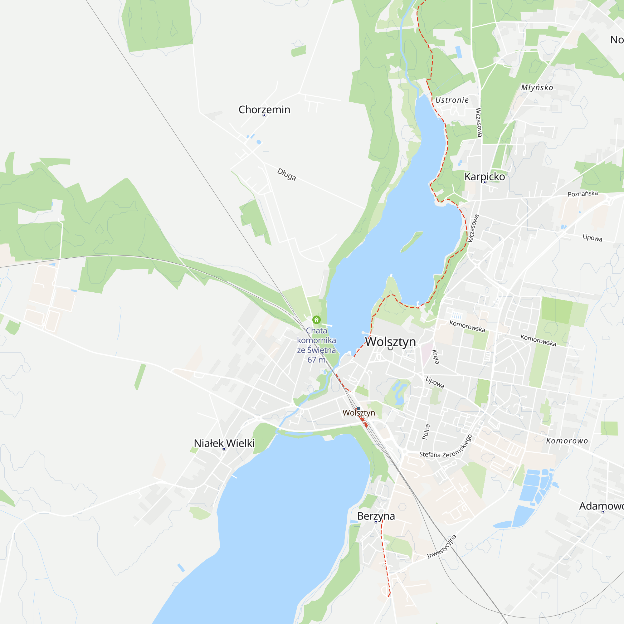 Chata parobka z Tuchorzy map