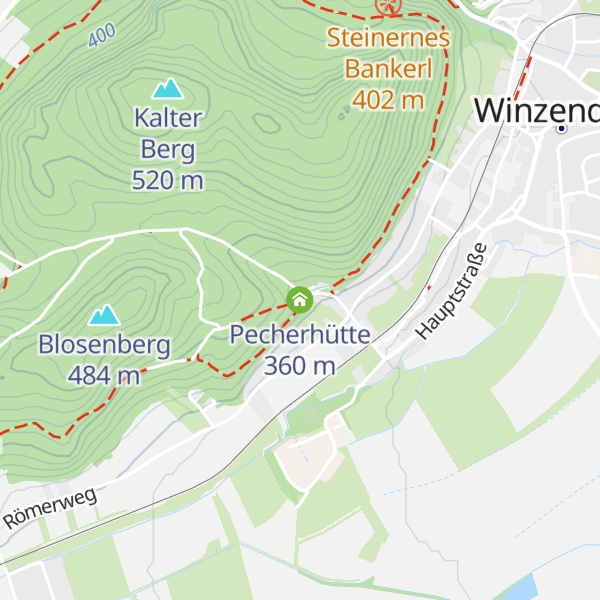 Map of Pecherhütte