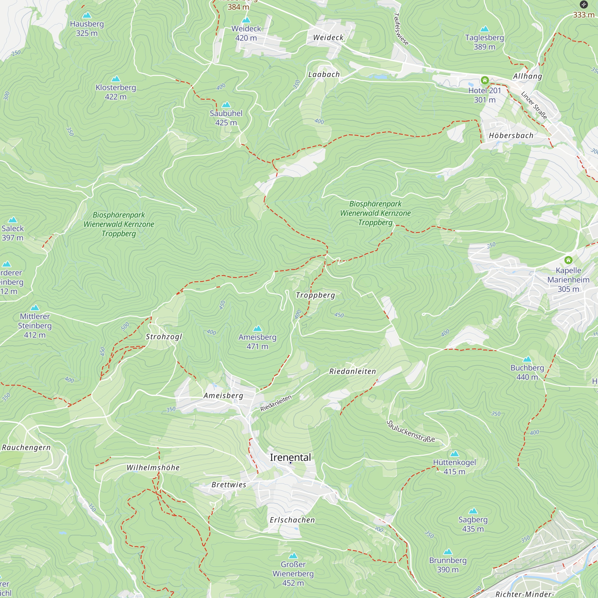 Hexenhäuser map