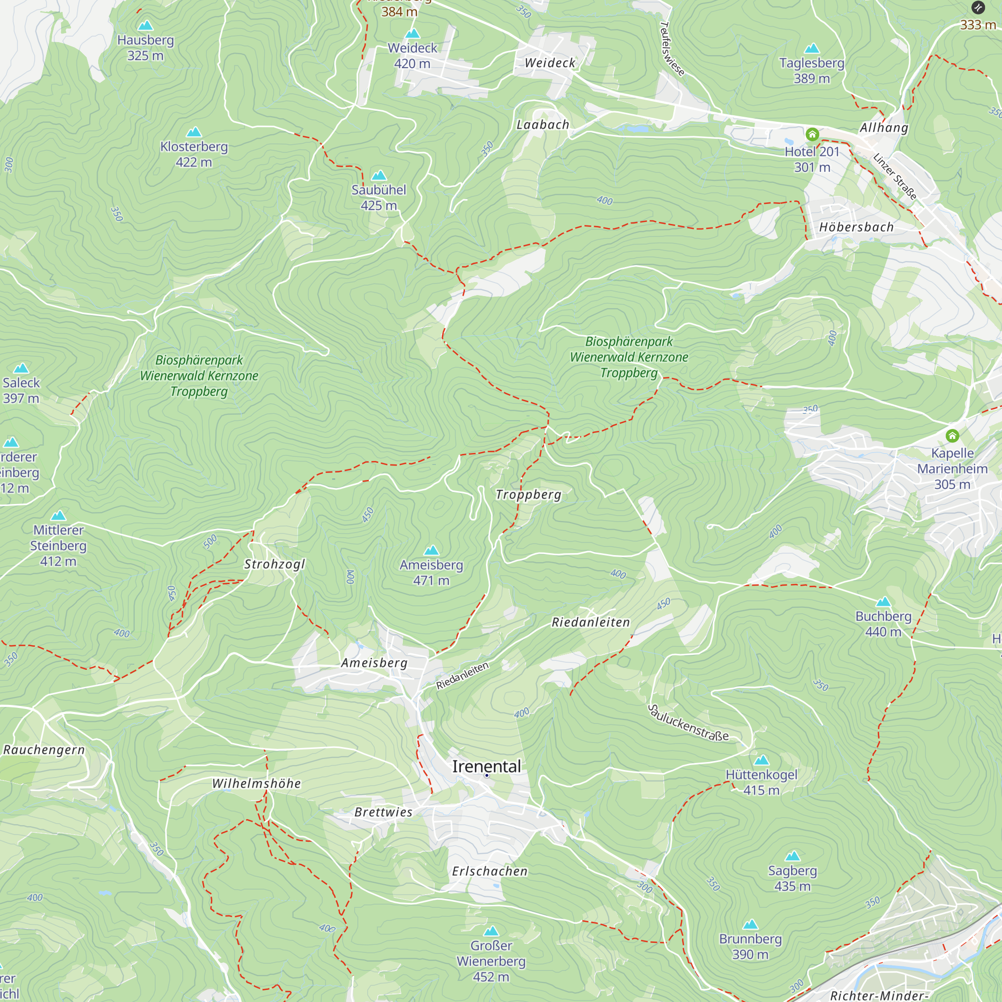 Hexenhäuser map
