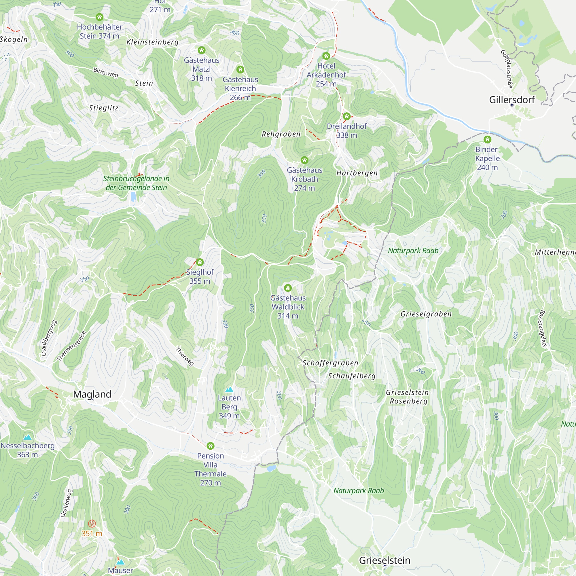 Gästehaus Waldblick map