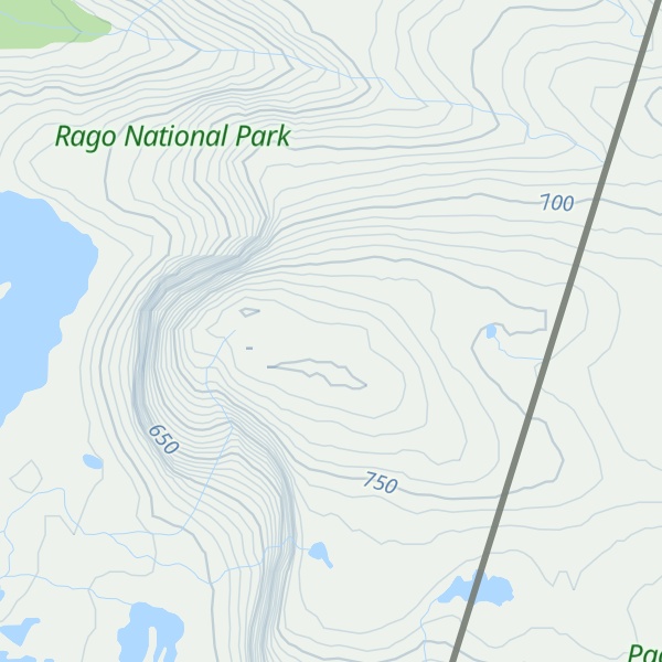 Map of Bajep Tjuorvvomoajvve