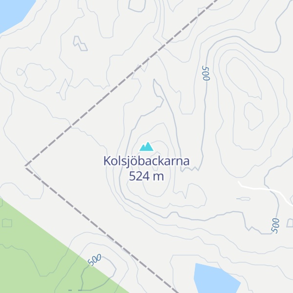Map of Kolsjöbackarna