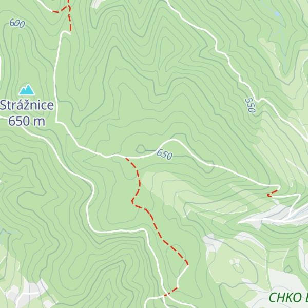 Map of Švédský vrch