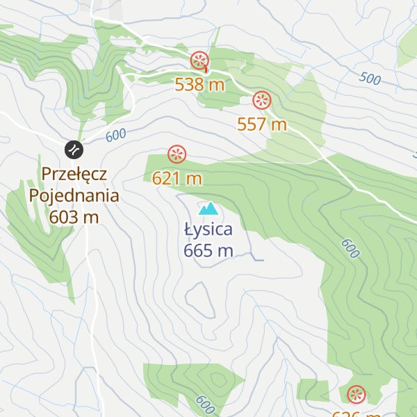 Map of Łysica