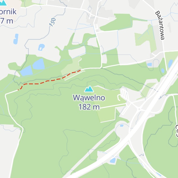 Map of Wąwelno