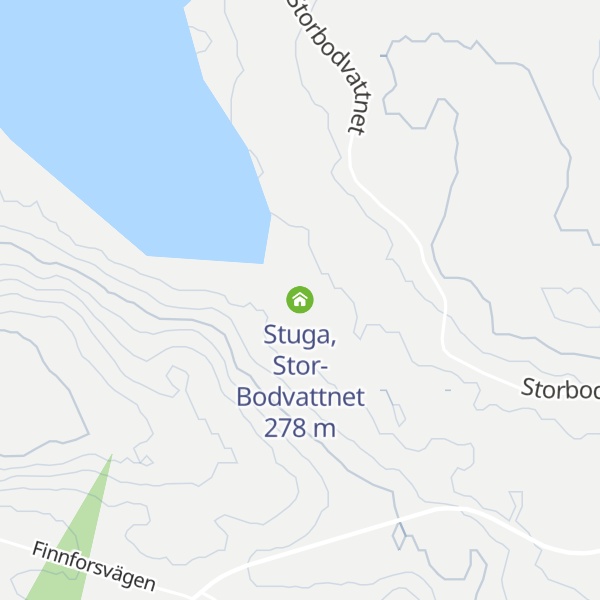 Map of Stuga, Stor-Bodvattnet